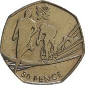 London Olympics, 50p 2011, Triathlon, Circulated, Choose Quantity