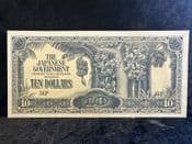 Malaya, Japanese Occupation, 10 Dollars (1942-44), EF, BKN2371