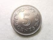 Malta, 5 Cents 1972, EF, CS10206