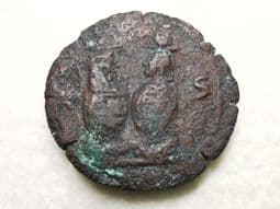 Marcus Aurelius, AE Drachm of Alexandria (165-66 AD), Two Canopi Facing, Ext. Rare, Fair, CS9321