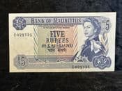 Mauritius, 5 Rupees (1973-82), EF, BKN2317
