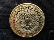 Mayan Long Count Calendar, 2012 Gold Plated Medal, No COA, OS1219