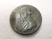 Middlesex, J. Lackington Halfpenny Token 1794, GF, CS4519