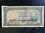 Mozambique, 100 Escudos 1961 (1976), F, BKN2377