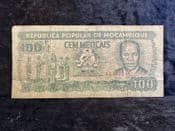 Mozambique, 100 Meticais 1989, Poor, BKN2324