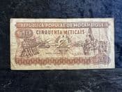 Mozambique, 50 Meticais 1983, VG, BKN2323