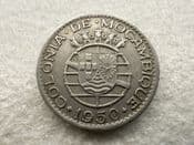 Mozambique, One Escudo 1950, VF, CS11162