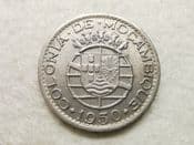 Mozambique, One Escudo 1950, VF, CS11806