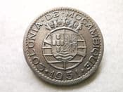 Mozambique, One Escudo 1951, VF, CS9447