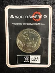 Natwest World Savers, 1992 Black Rhino Medal, OS649