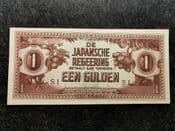 Netherlands East Indies, Japanese Occupation, One Gulden (1942, SI No Serial), EF, BKN941