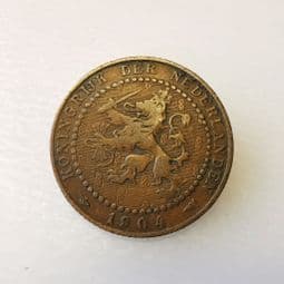 Netherlands, One Cent 1904, GF, CS350