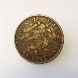Netherlands, One Cent 1917, VF, CS385