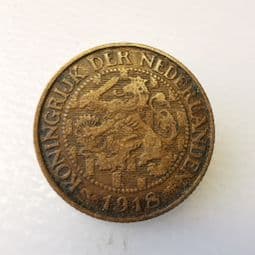 Netherlands, One Cent 1918, VF, CS426