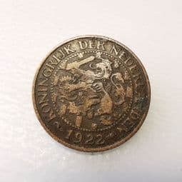 Netherlands, One Cent 1922, VF, CS412