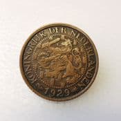 Netherlands, One Cent 1929, VF, CS404