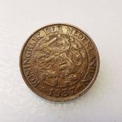 Netherlands, One Cent 1937, VF, CS407
