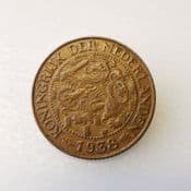 Netherlands, One Cent 1938, VF, CS342
