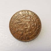 Netherlands, One Cent 1938, VF, CS415