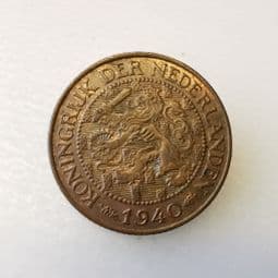 Netherlands, One Cent 1940, VF, CS379