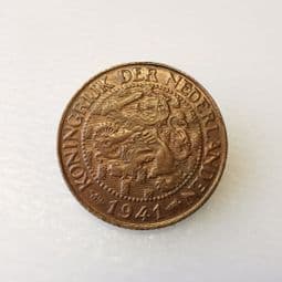 Netherlands, One Cent 1941, EF, CS341