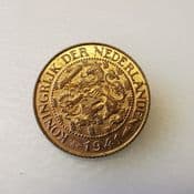 Netherlands, One Cent 1941, EF, CS355