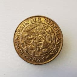 Netherlands, One Cent 1941, EF, CS358