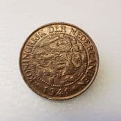 Netherlands, One Cent 1941, EF, CS406