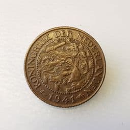 Netherlands, One Cent 1941, VF, CS373