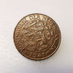Netherlands, One Cent 1941, VF, CS411