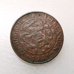 Netherlands, One Cent 1941, VF, CS794