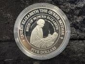 New Zealand, Silver (.925), 5 Dollars 1994 (Princess Elizabeth), No COA, OS709