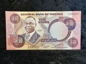 Nigeria, 10 Naira (1979-84), EF, BKN2340