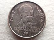 Nigeria, One Naira 1991, VF, CS13302