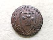 North Wales, Farthing Token 1793, AVF, CS11908