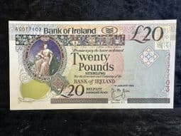 Northern Ireland, Bank of Ireland, £20 1999, EF, BKN2358