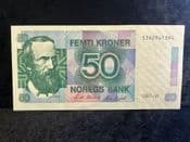 Norway, 50 Kroner 1987, EF, BKN2525