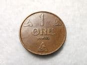 Norway, One Ore 1935, VF, CS6580