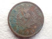 Nova Scotia, One Penny Token 1824, Fair, CS13907