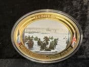 Operation Overlord, 2014 Gold Plated 100g Medal, With COA, OS943