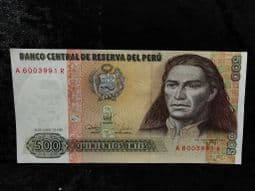 Peru, 500 Intis 1987, EF, BN329