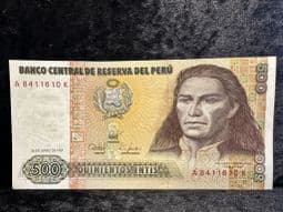 Peru, 500 Intis 1987, VF, BN147
