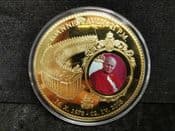 Pope John Paul II, Large 2005 Gold Plated Medal, No COA, OS1610