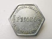 Porstmouth, Posrtsea Island, Pimco Co-Op, One Quart Bread Token, VF, CS3637