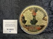 QEII 90th Birthday, 376g 2016 Gold Plated Medal, With COA, OS2074