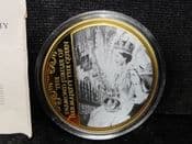 QEII Diamond Jubilee, 2012 Gold Plated Medal, With COA, OS1460