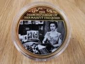 QEII Diamond Jubilee, Christmas Broadcast, 2012 Gold Plated Medal, With COA, OS343