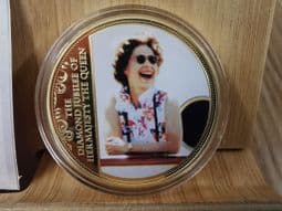 QEII Diamond Jubilee, HMY Britannia, 2012 Gold Plated Medal, With COA, OS355