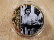 QEII Diamond Jubilee, Radio Broadcast, 2012 Gold Plated Medal, With COA, OS333