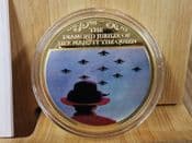 QEII Diamond Jubilee, RAF Parade, 2012 Gold Plated Medal, With COA, OS390